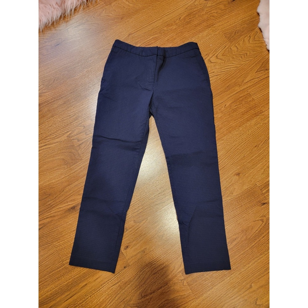 Mario Serrani Women's Navy Blue Stretch Ankle Length Pants, Size 4/26